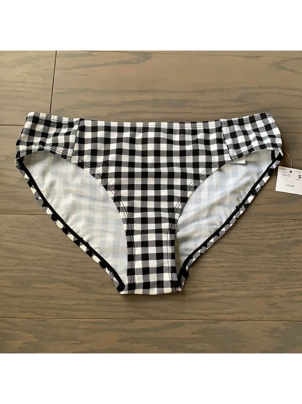 New Motherhood Maternity Checkered Swim Bottoms